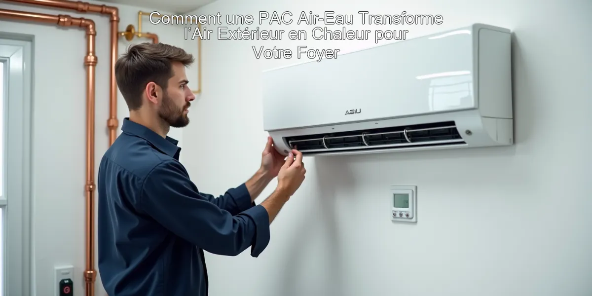 Comment une PAC Air-Eau Transforme l’Air Extérieur en Chaleur pour Votre Foyer