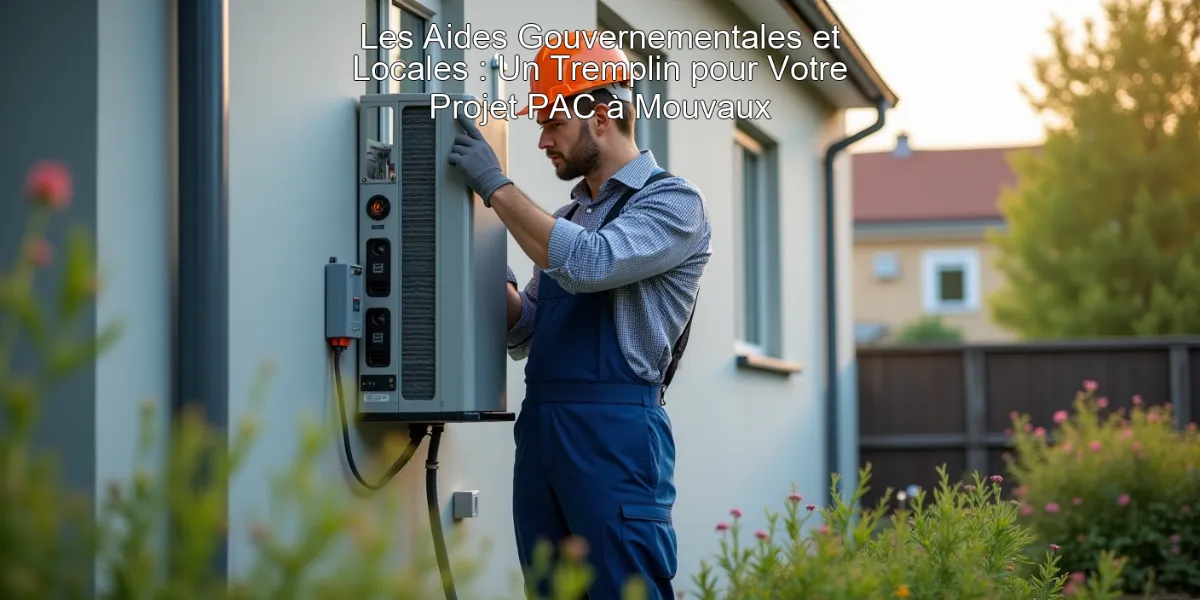 Les Aides Gouvernementales et Locales : Un Tremplin pour Votre Projet PAC à Mouvaux