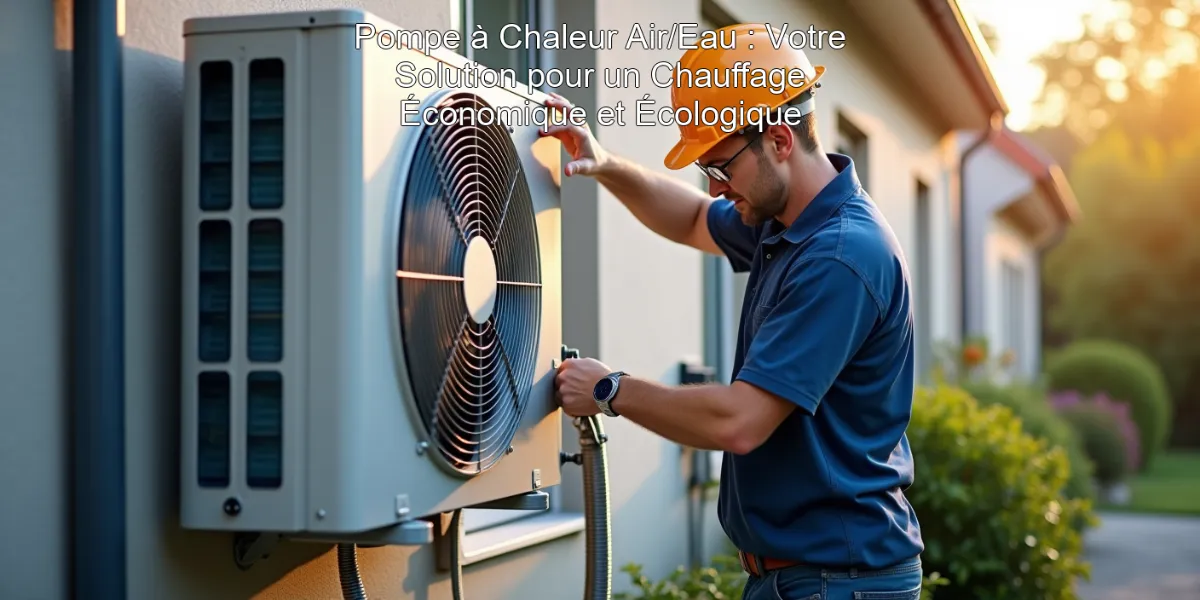 Pompe à Chaleur Air/Eau : Votre Solution pour un Chauffage Économique et Écologique