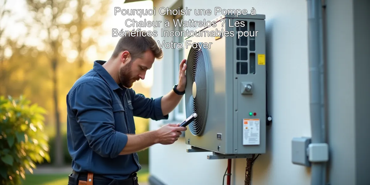 Pourquoi Choisir une Pompe à Chaleur à Wattrelos ? Les Bénéfices Incontournables pour Votre Foyer