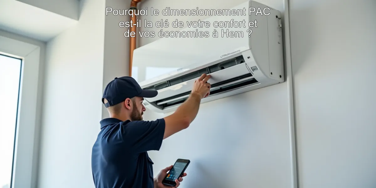 Pourquoi le dimensionnement PAC est-il la clé de votre confort et de vos économies à Hem ?