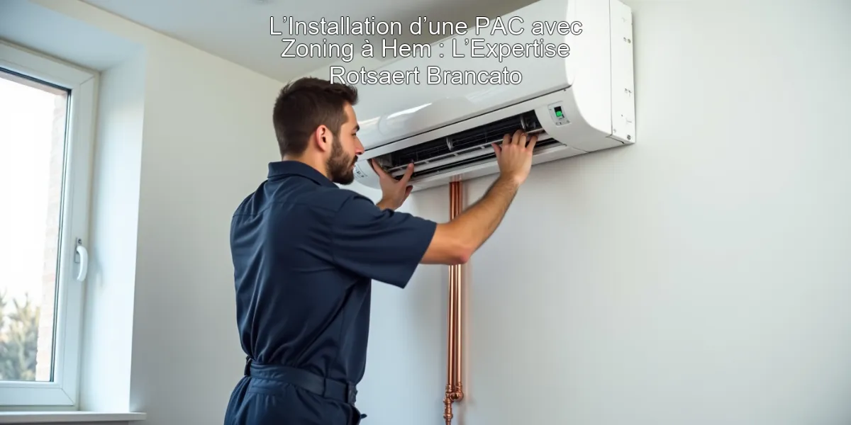 L’Installation d’une PAC avec Zoning à Hem : L’Expertise Rotsaert Brancato
