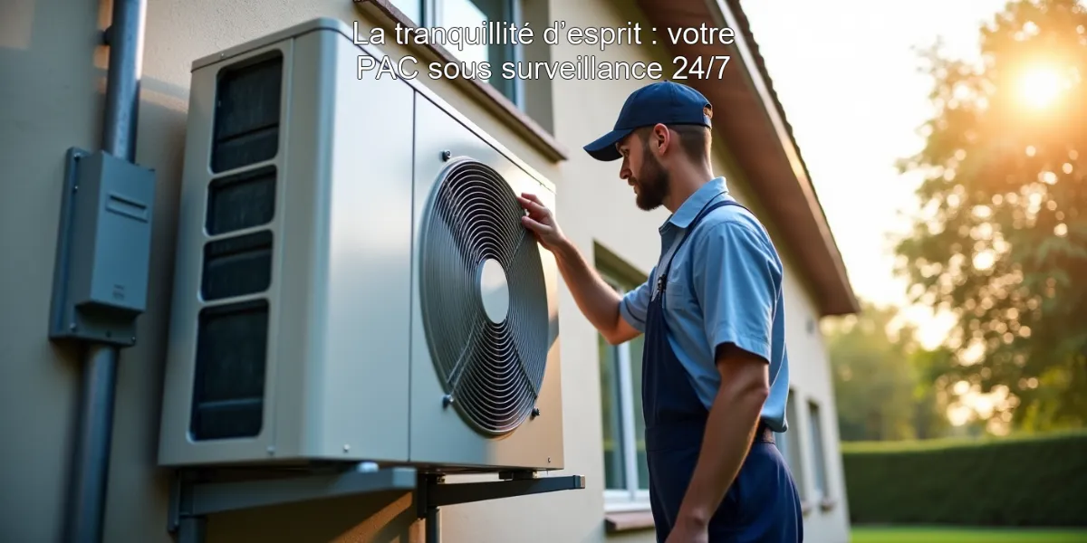 La tranquillité d’esprit : votre PAC sous surveillance 24/7