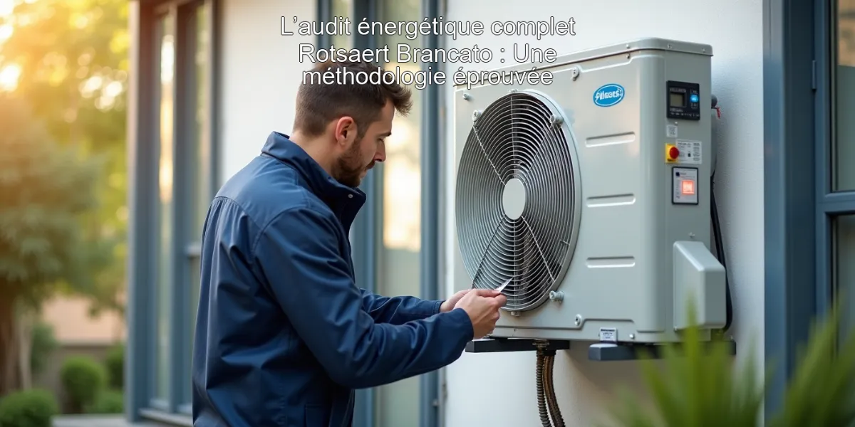 L’audit énergétique complet Rotsaert Brancato : Une méthodologie éprouvée