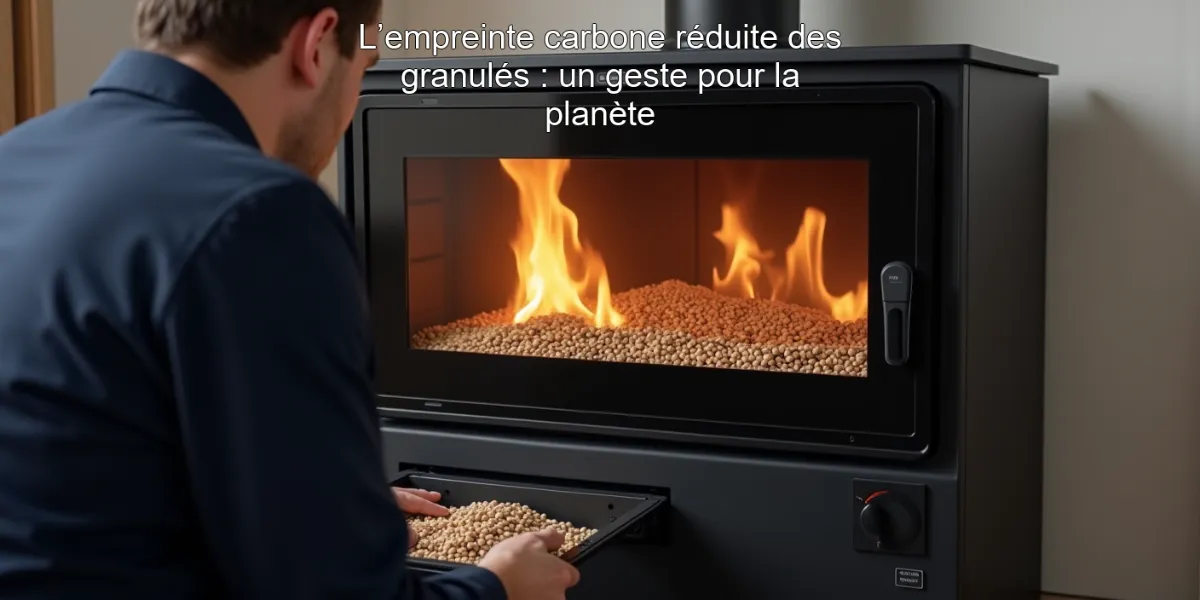 L’empreinte carbone réduite des granulés : un geste pour la planète