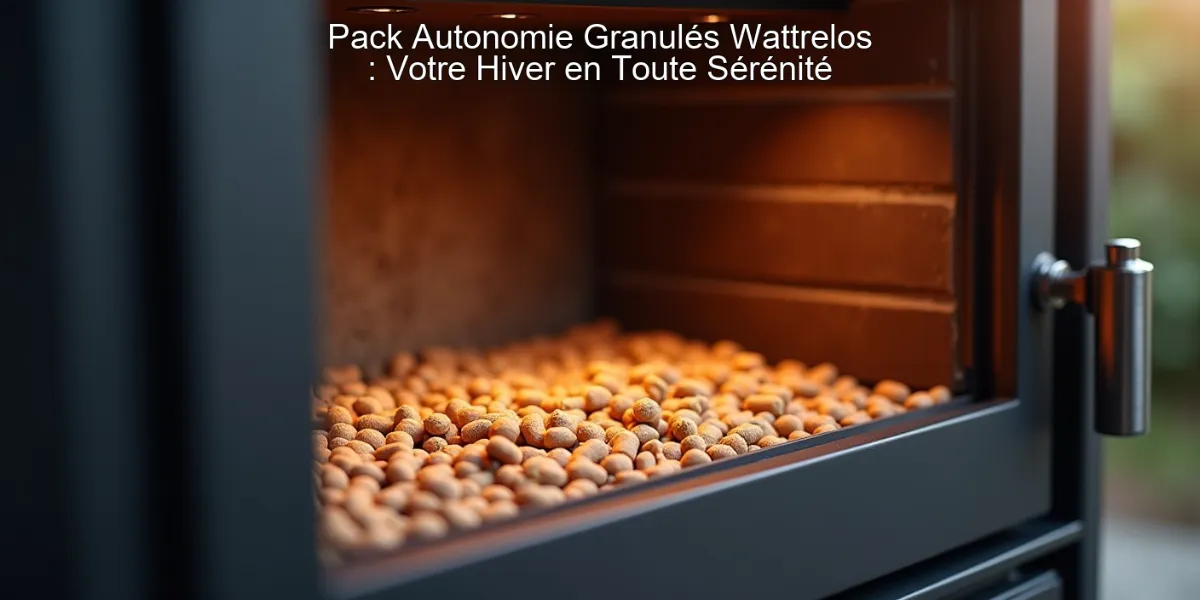 Pack Autonomie Granulés Wattrelos : Votre Hiver en Toute Sérénité