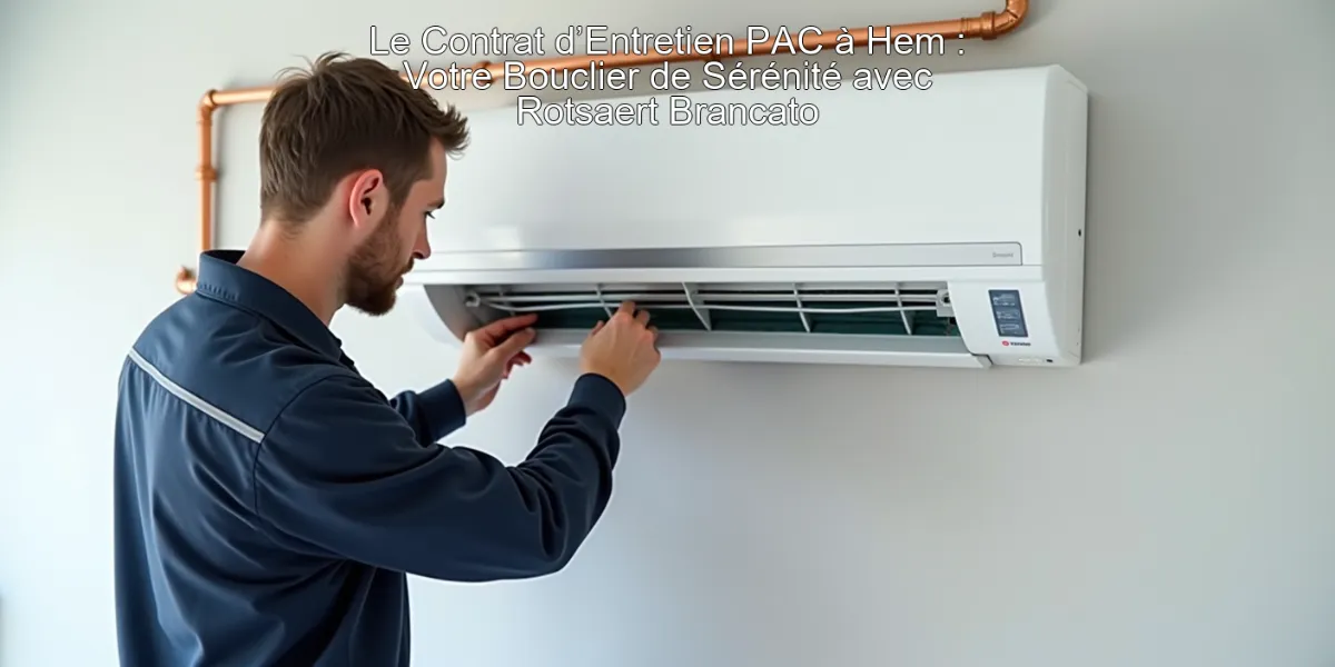 Le Contrat d’Entretien PAC à Hem : Votre Bouclier de Sérénité avec Rotsaert Brancato