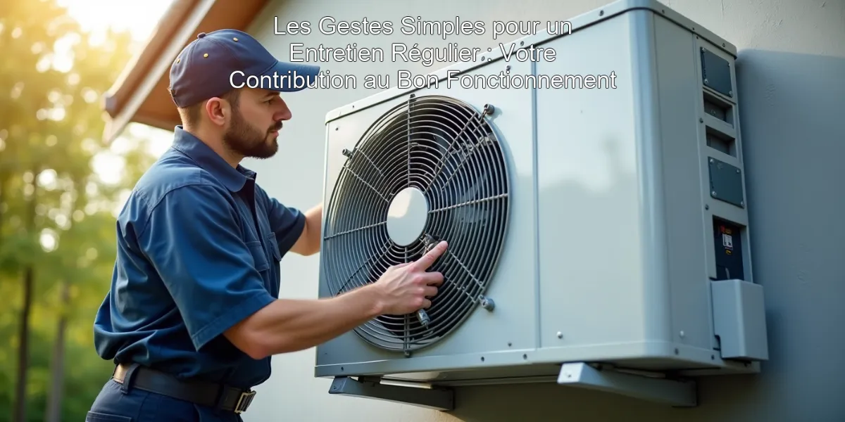 Les Gestes Simples pour un Entretien Régulier : Votre Contribution au Bon Fonctionnement