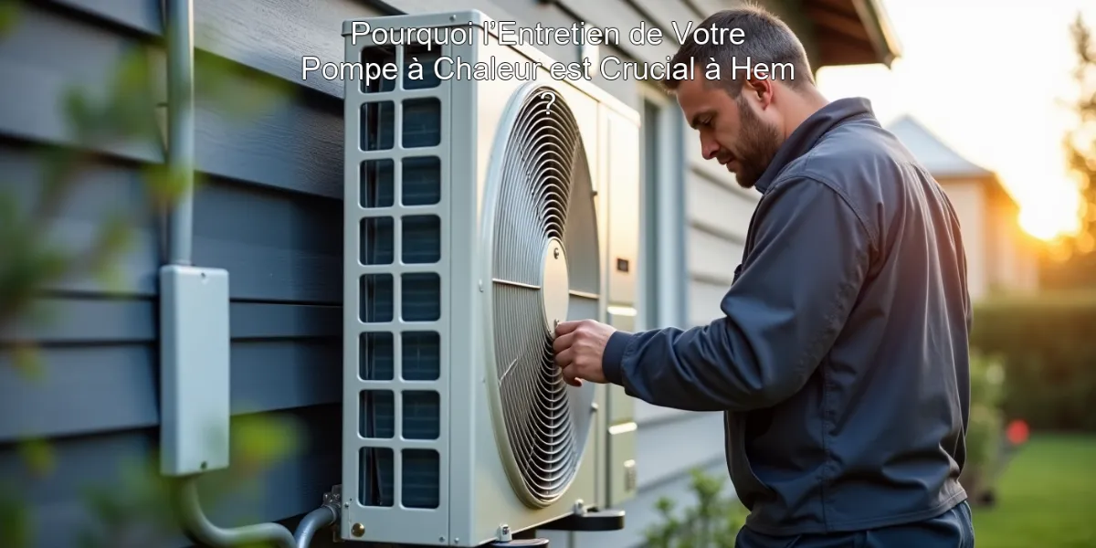 Pourquoi l’Entretien de Votre Pompe à Chaleur est Crucial à Hem ?